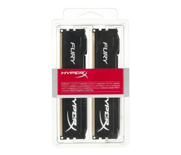 HyperX 16GB (2x8GB) 1600MHz CL10 Fury Black - 180491 - zdjęcie 2